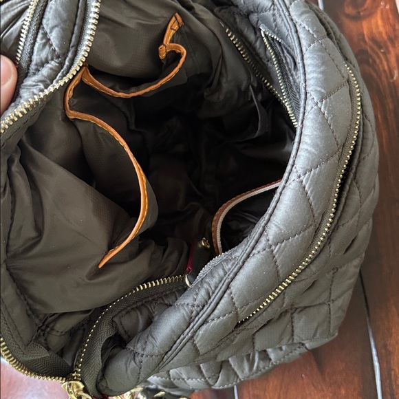 MZ Wallace Quilted Dark Gray Shoulder Bag - Picture 6 of 7